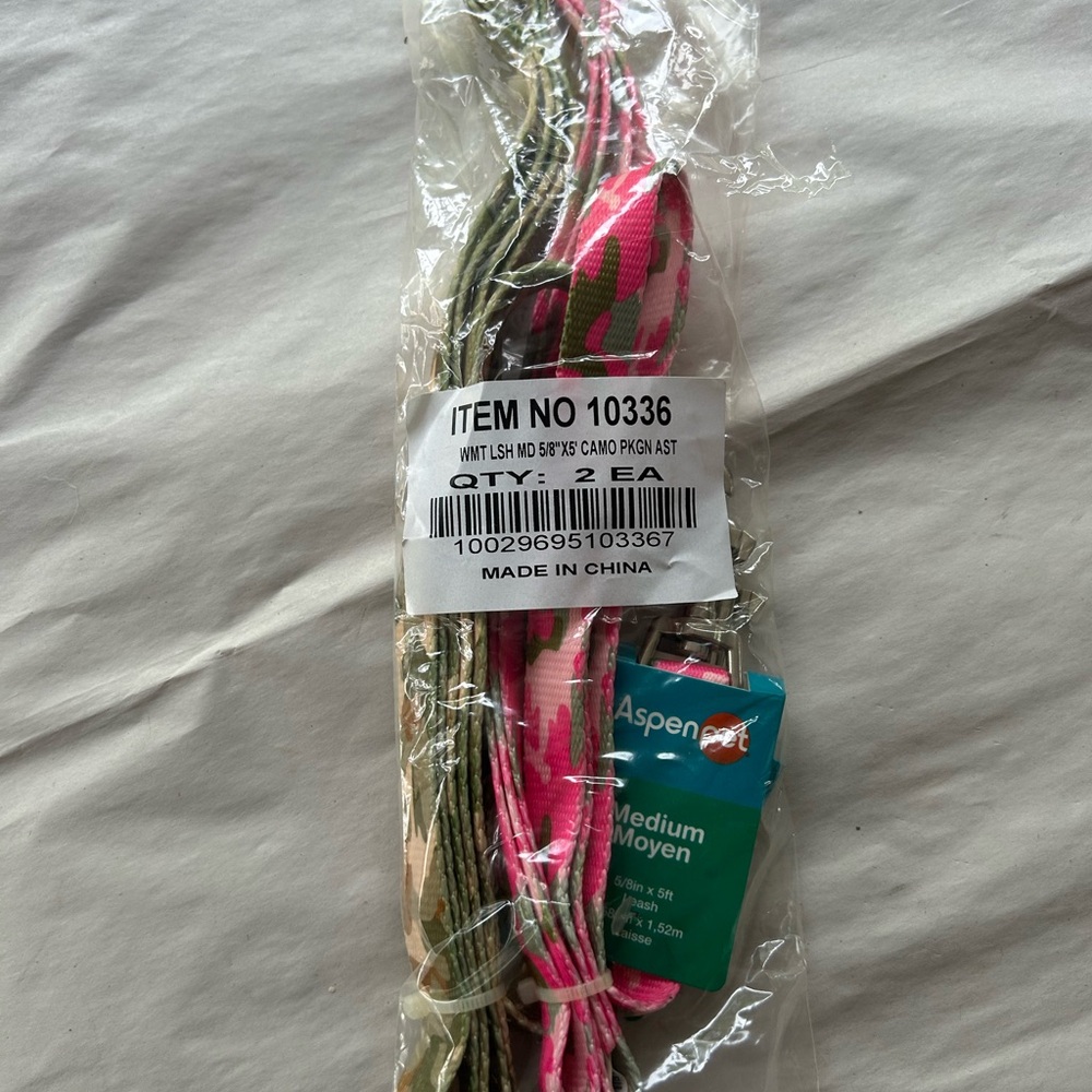 Camouflage Dog Harness - Pink and Green